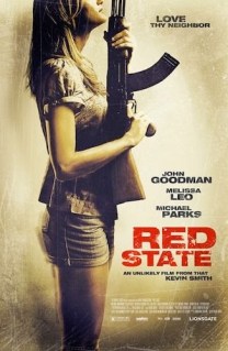 red state movie poster for minimalist review of the movie film Red State by Kevin Smith